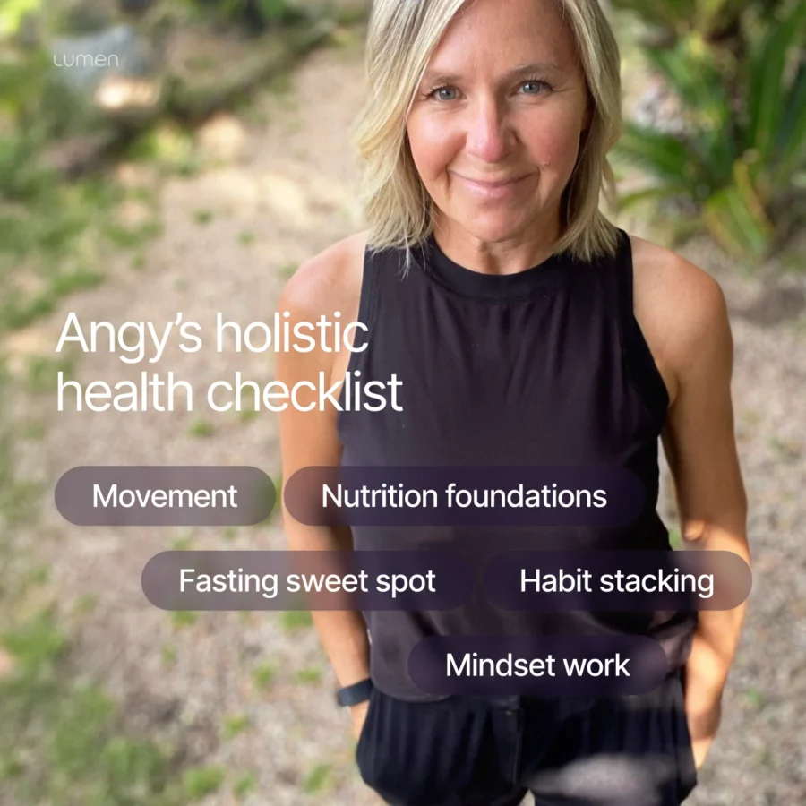 Angy's holistic health checklist