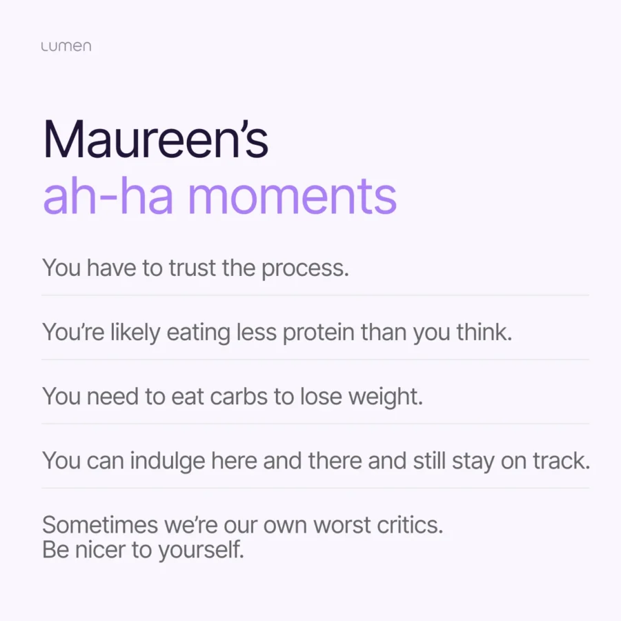 Maureen's ah-ha moments